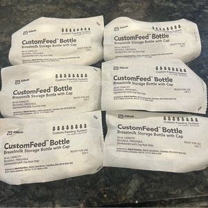 Custom Feed Bottle Breastmilk Storage Bottle with Cap Clear 60mL Sealed